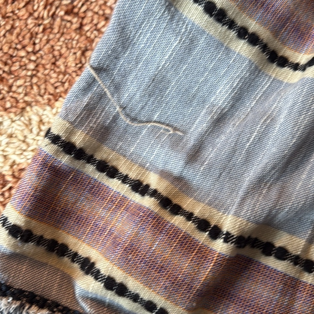 ZARA Striped Kimono Cardigan with Belt - Picture 8 of 9